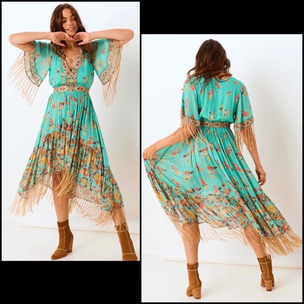 🆕✨ Spell & the Gypsy Collective Hendrix Tassel Dress 🦋 - Picture 5 of 16